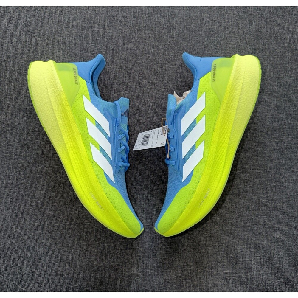 Adidas Ultraboost 5x Running Shoes Semi Blue Burst Lucid Lemon Size 14 JQ2922